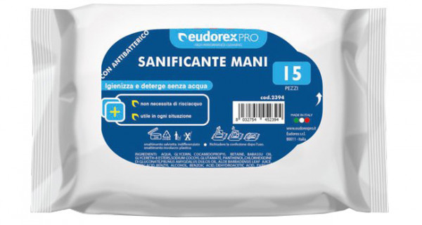 Salviette umidificate disinfettanti per le mani